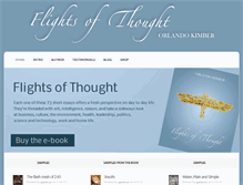 Tablet Screenshot of flightsofthought.com